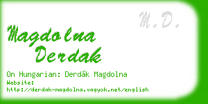 magdolna derdak business card